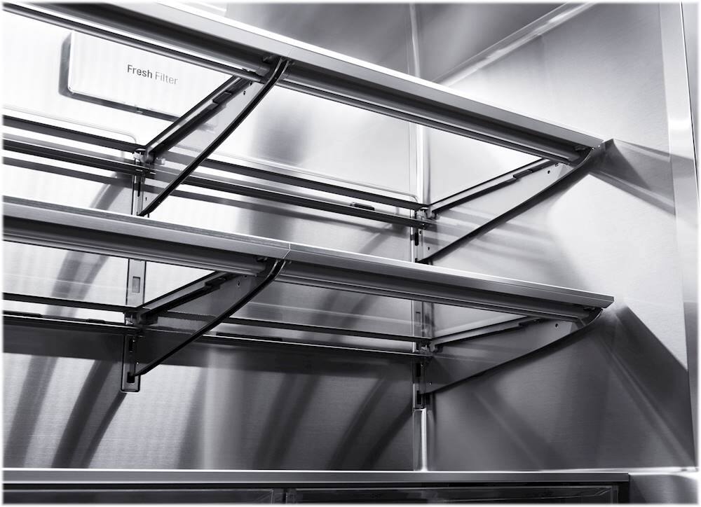 Alt View 22. LG - SIGNATURE 30.8 Cu. Ft. French Door-in-Door Smart Refrigerator with InstaView - Textured Steel.