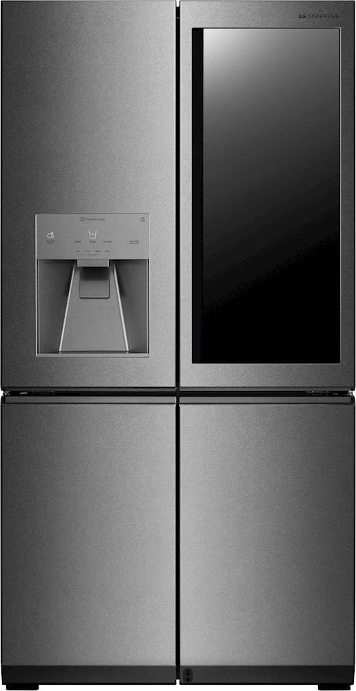 Alt View 27. LG - SIGNATURE 30.8 Cu. Ft. French Door-in-Door Smart Refrigerator with InstaView - Textured Steel.