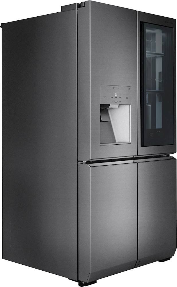 Alt View 37. LG - SIGNATURE 30.8 Cu. Ft. French Door-in-Door Smart Refrigerator with InstaView - Textured Steel.