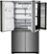 Alt View Zoom 17. LG - 22.8 Cu. Ft. 4-Door French Door Counter-Depth Refrigerator with InstaView Door-in-Door - Textured steel.