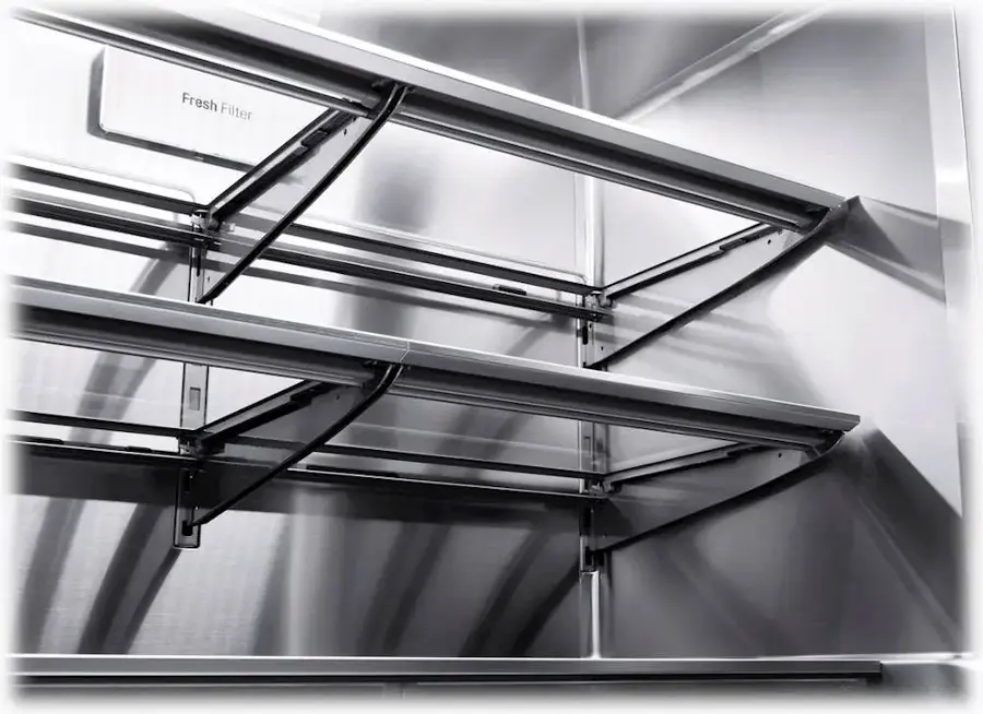 Alt View 30. LG - SIGNATURE 22.8 Cu. Ft. French Door-in-Door Counter-Depth Smart Refrigerator with InstaView - Textured Steel.
