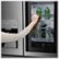 Alt View Zoom 31. LG - 22.8 Cu. Ft. 4-Door French Door Counter-Depth Refrigerator with InstaView Door-in-Door - Textured steel.