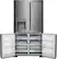 Alt View 3. LG - SIGNATURE 22.8 Cu. Ft. French Door-in-Door Counter-Depth Smart Refrigerator with InstaView - Textured Steel.
