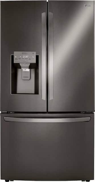 Lg 23 5 Cu Ft French Door Counter Depth Refrigerator With Craft Ice Printproof Black Stainless Steel Lrfxc2416d Best Buy