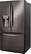 Left. LG - 23.5 Cu. Ft. French Door Counter-Depth Smart Refrigerator with Craft Ice - Black Stainless Steel.