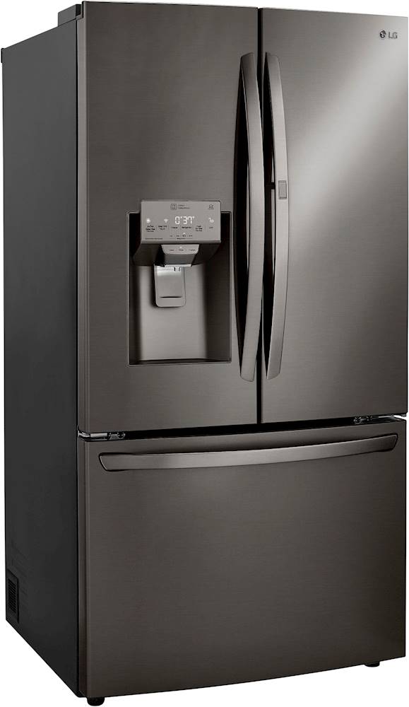 Angle View: LG 30 cu. ft. Smart Wi-fi Enabled Door-in-Door Refrigerator with Craft Ice Maker