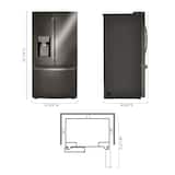 Lg 27 9 French Door Smart Wi Fi Enabled Refrigerator Black Stainless Steel Lfxs28968d Best Buy