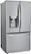Angle Zoom. LG - 23.5 Cu. Ft. French Door Counter-Depth Refrigerator with Craft Ice - Stainless steel.