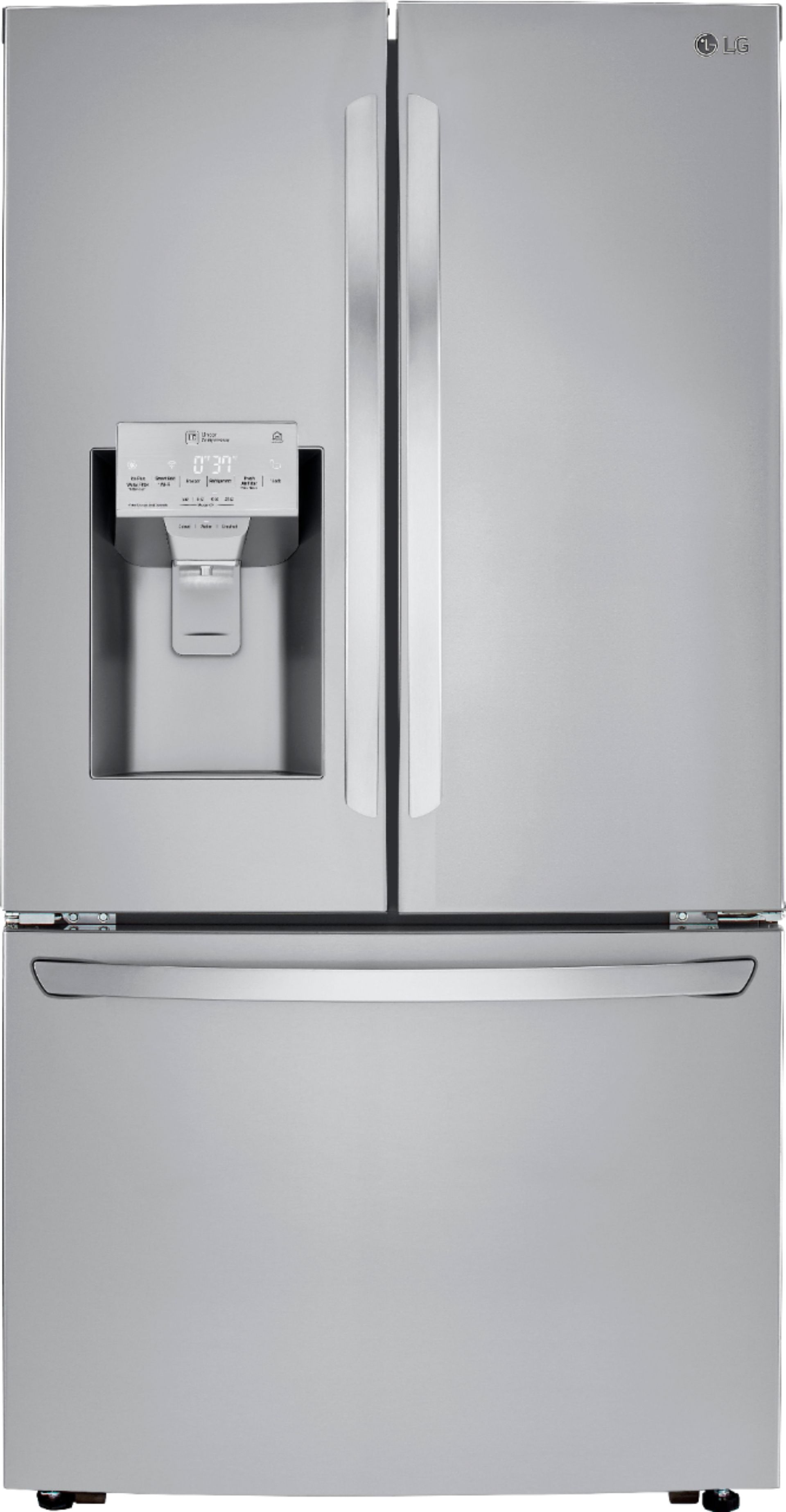 LG 23.5 Cu. Ft. French Door Counter-Depth Smart Refrigerator with
