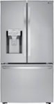 Front Zoom. LG - 23.5 Cu. Ft. French Door Counter-Depth Refrigerator with Craft Ice - Stainless steel.