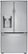 Front. LG - 23.5 Cu. Ft. French Door Counter-Depth Smart Refrigerator with Craft Ice - Stainless Steel.