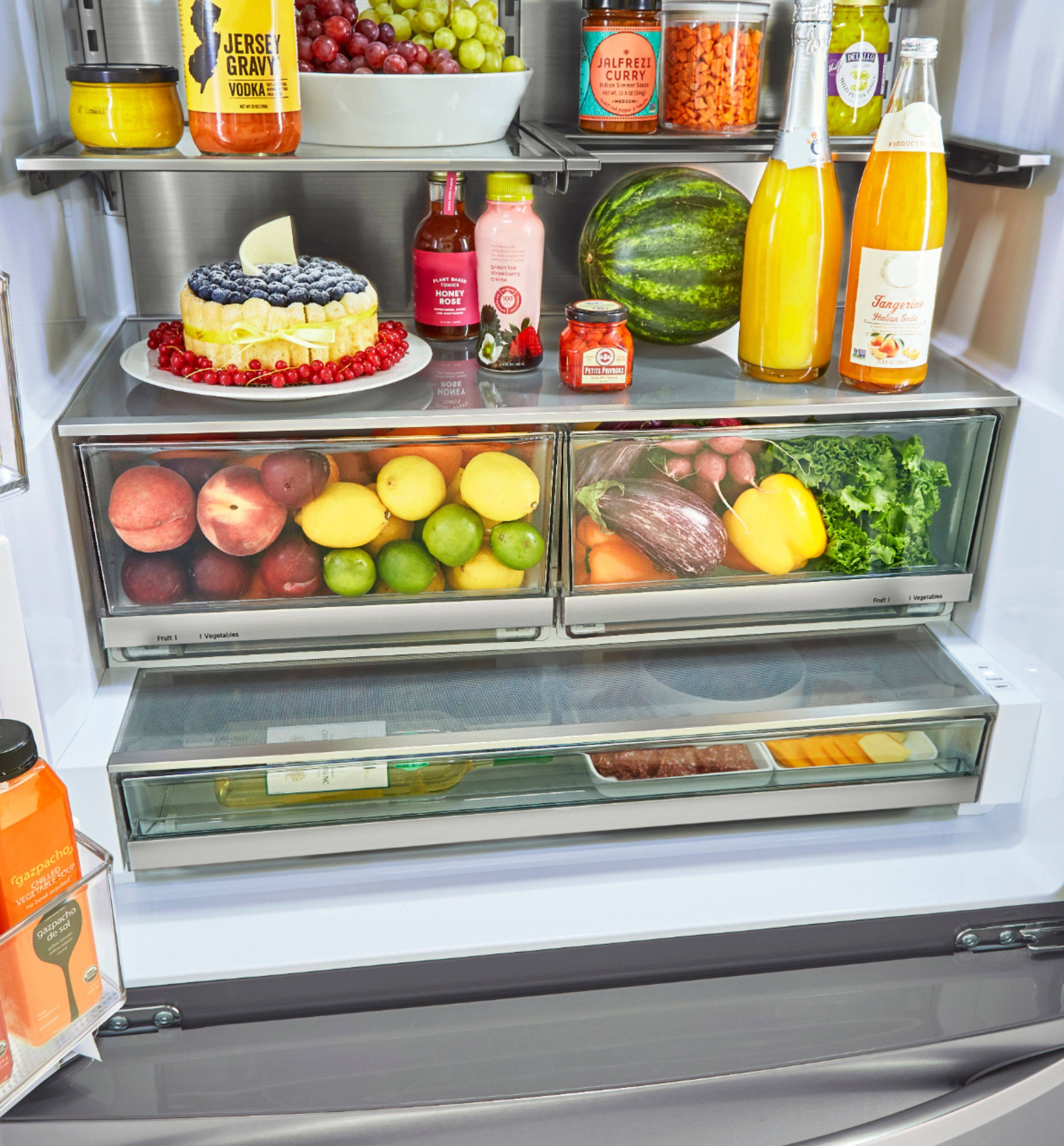 Alt View 17. LG - 23.5 Cu. Ft. French Door Counter-Depth Smart Refrigerator with Craft Ice - Stainless Steel.