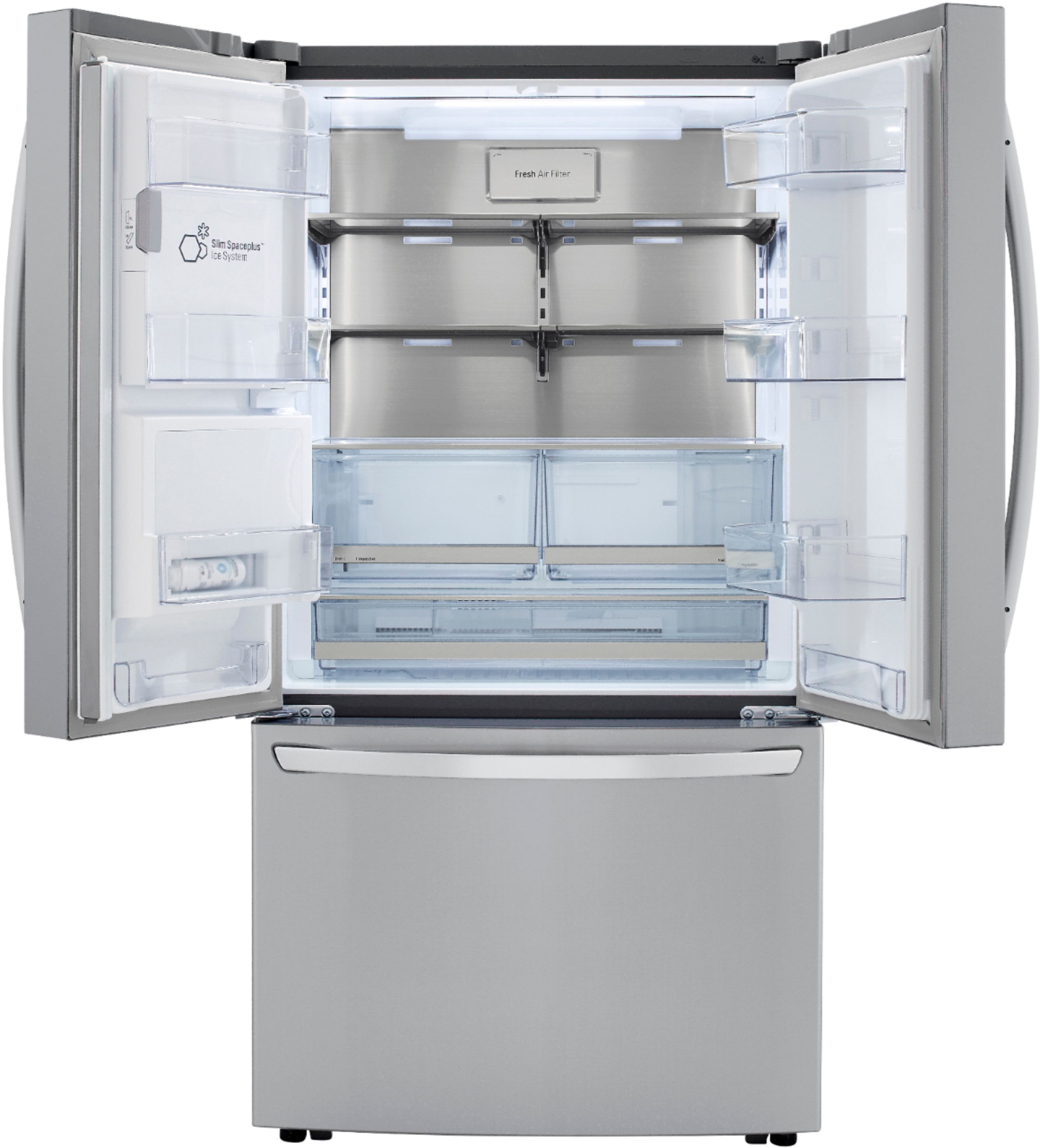 LG 23.5 Cu. Ft. French Door Counter-Depth Smart Refrigerator with Craft ...