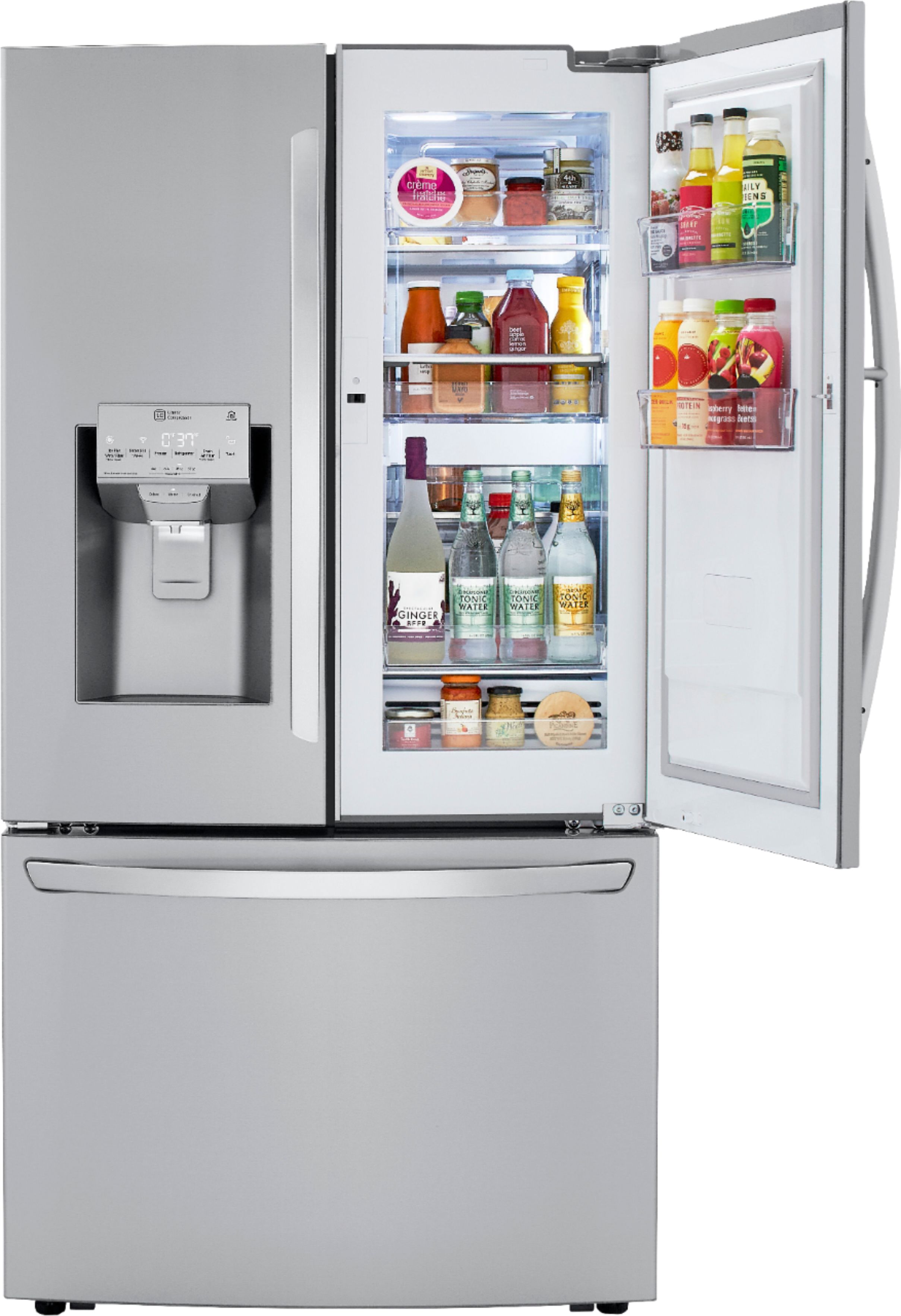 LRFDS3016S LG Appliances 30 cu. ft. Smart wi-fi Enabled Door-in-Door®  Refrigerator with Craft Ice™ Maker PRINTPROOF(TM) STAINLESS STEEL - Metro  Appliances & More