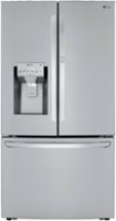 LG - 29.7 Cu. Ft. French Door-in-Door Smart Refrigerator with Craft Ice - Stainless Steel - Front_Zoom