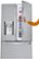 Alt View Zoom 36. LG - 29.7 Cu. Ft. French Door-in-Door Smart Refrigerator with Craft Ice - Stainless steel.