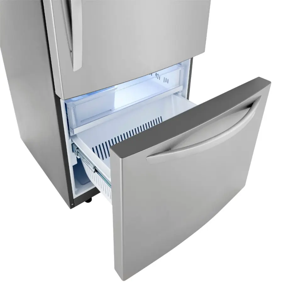 Alt View 12. LG - 25.5 Cu. Ft. Bottom-Freezer Refrigerator with Ice Maker - PrintProof Stainless Steel.