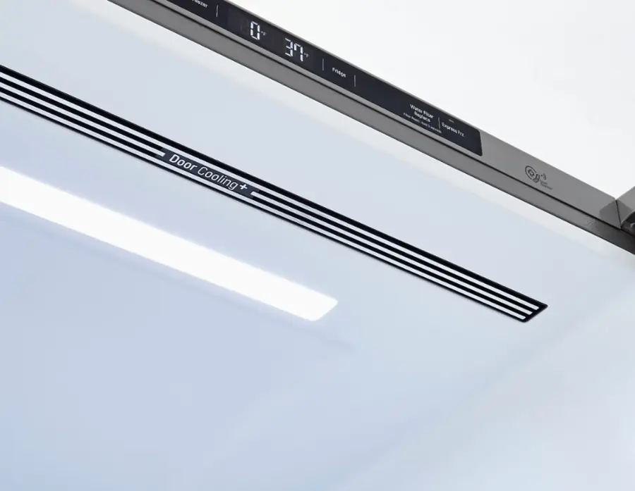 Alt View 14. LG - 25.5 Cu. Ft. Bottom-Freezer Refrigerator with Ice Maker - PrintProof Stainless Steel.