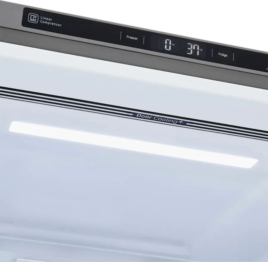 Alt View 22. LG - 25.5 Cu. Ft. Bottom-Freezer Refrigerator with Ice Maker - PrintProof Stainless Steel.