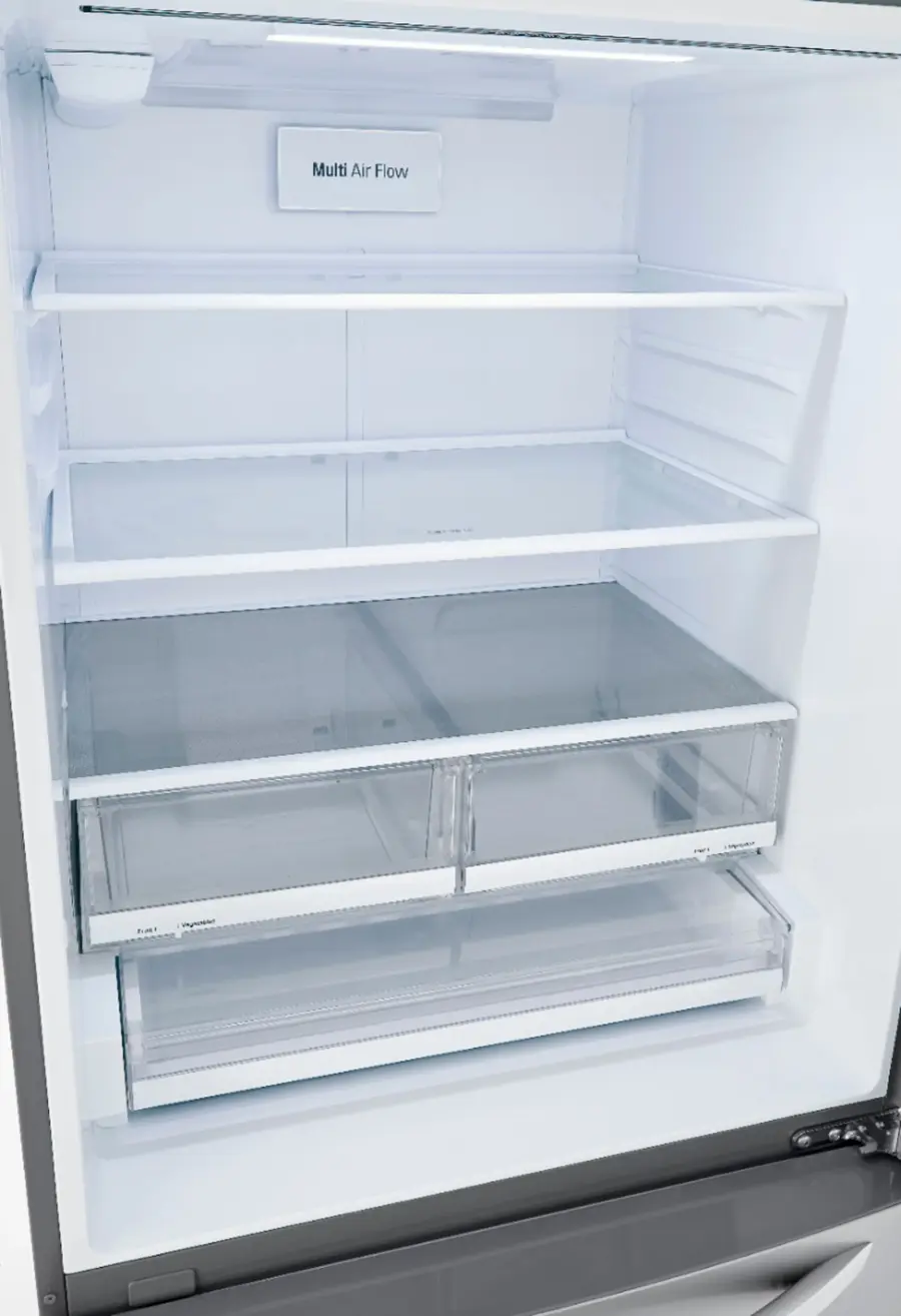 Alt View 26. LG - 25.5 Cu. Ft. Bottom-Freezer Refrigerator with Ice Maker - PrintProof Stainless Steel.