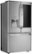 Angle Zoom. LG - STUDIO 23.5 Cu. Ft. French InstaView Door-in-Door Counter-Depth Refrigerator with Craft Ice - Stainless steel.