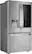 Angle. LG - STUDIO 23.5 Cu. Ft. French InstaView Door-in-Door Counter-Depth Refrigerator with Craft Ice - Stainless Steel.