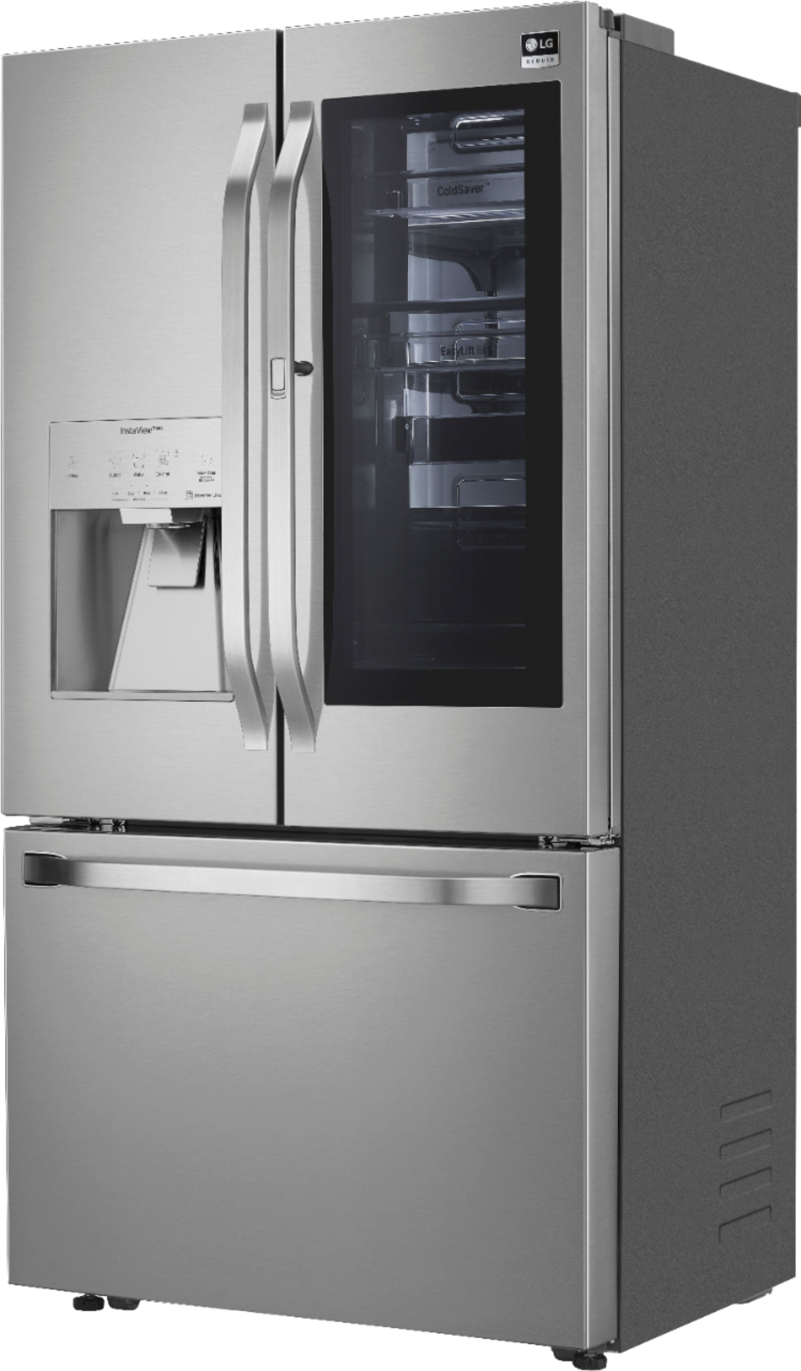 SRFVC2416S by LG - LG STUDIO 24 cu. ft. Smart InstaView® Door-in-Door®  Large Capacity Counter-Depth Refrigerator with Craft Ice™ Maker
