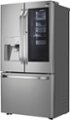 Left Zoom. LG - STUDIO 23.5 Cu. Ft. French InstaView Door-in-Door Counter-Depth Refrigerator with Craft Ice - Stainless steel.
