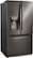Angle Zoom. LG - 23.5 Cu. Ft. French Door-in-Door Counter-Depth Refrigerator with Craft Ice - Black stainless steel.
