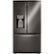 Alt View Zoom 30. LG - 23.5 Cu. Ft. French Door-in-Door Counter-Depth Refrigerator with Craft Ice - Black stainless steel.