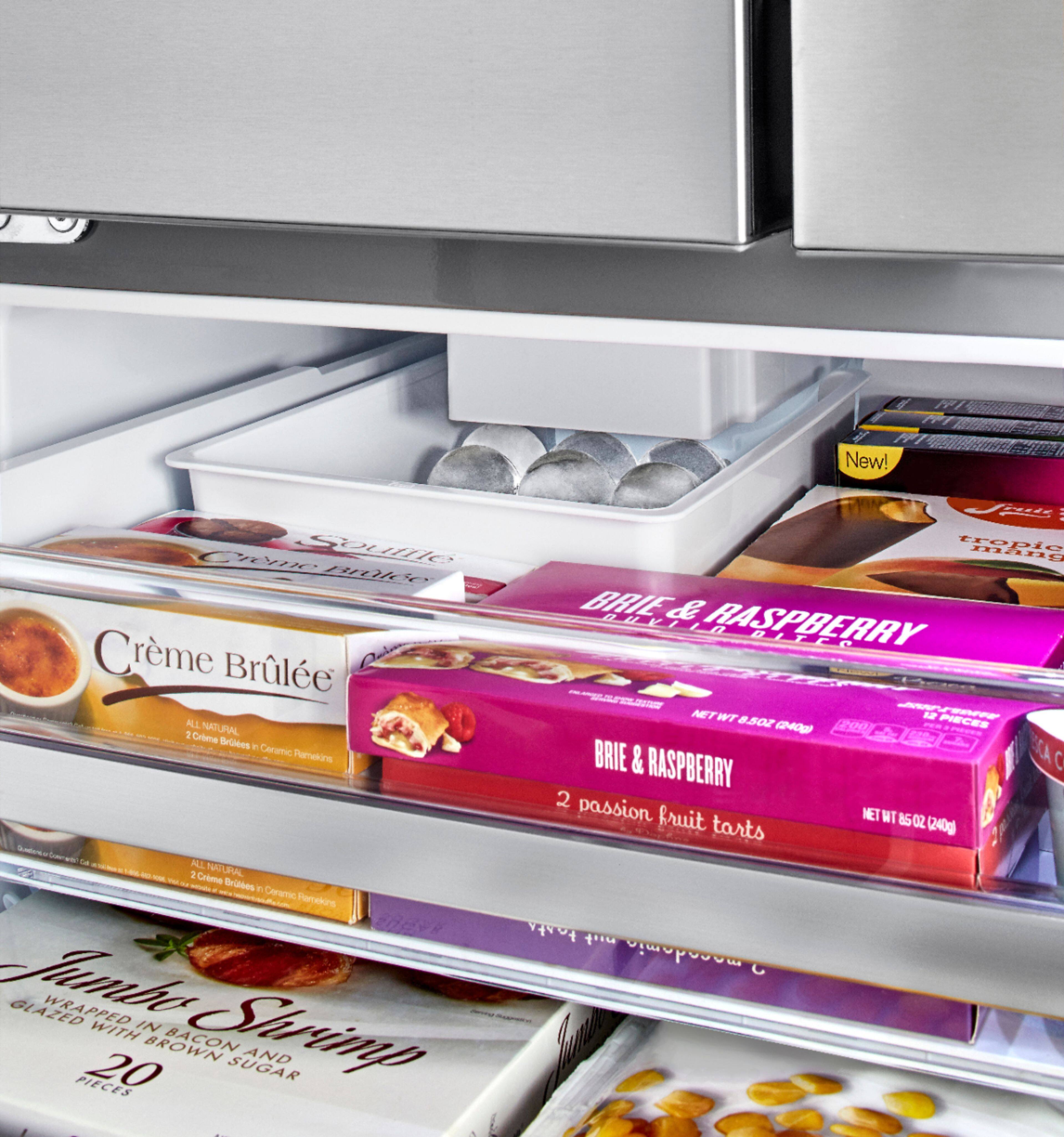 Alt View 15. LG - 23.5 Cu. Ft. French Door-in-Door Counter-Depth Smart Refrigerator with Craft Ice - Stainless Steel.