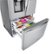 Alt View 24. LG - 23.5 Cu. Ft. French Door-in-Door Counter-Depth Smart Refrigerator with Craft Ice - Stainless Steel.