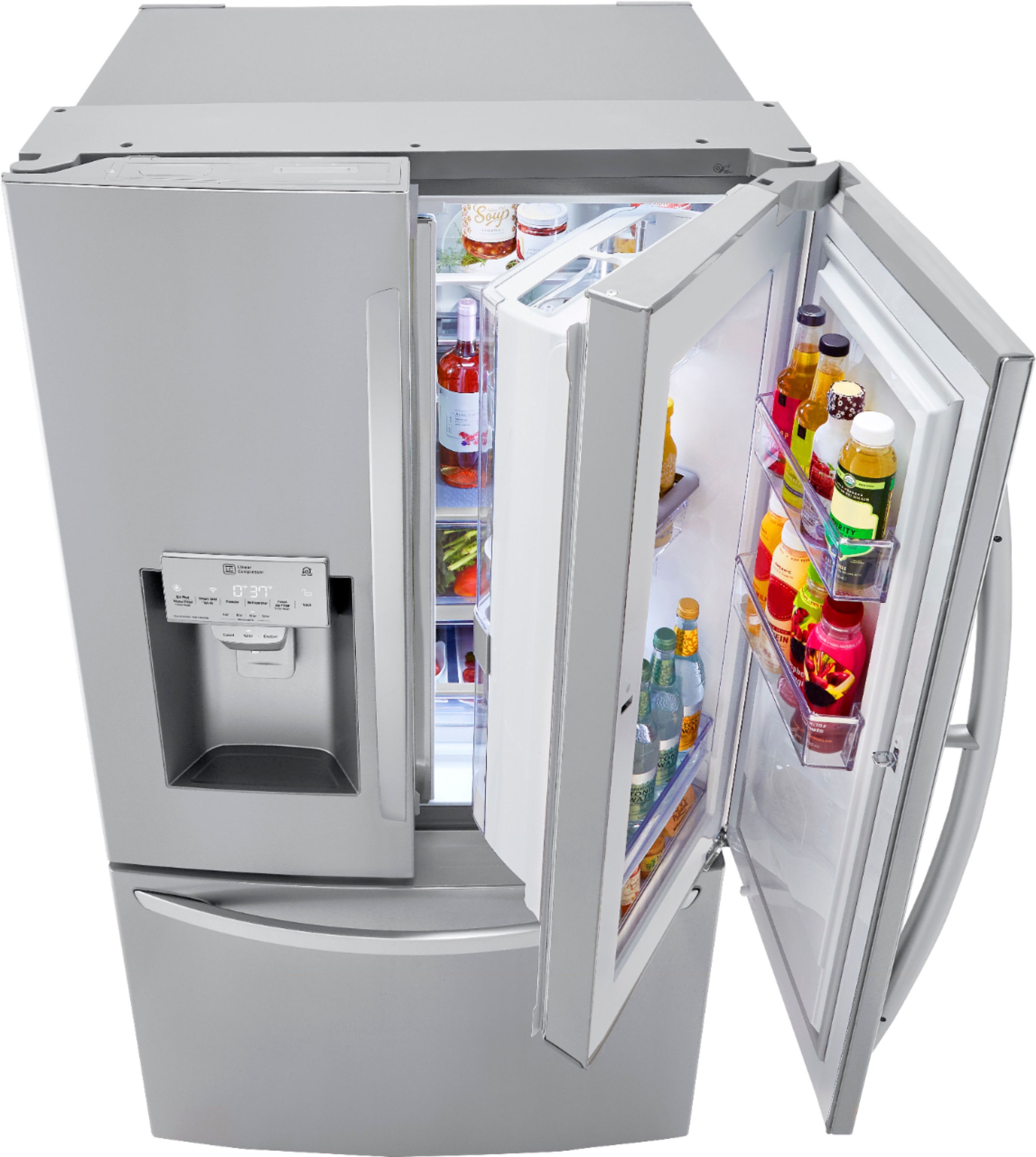LG 23.5 Cu. Ft. French DoorinDoor CounterDepth Refrigerator with Craft Ice PrintProof