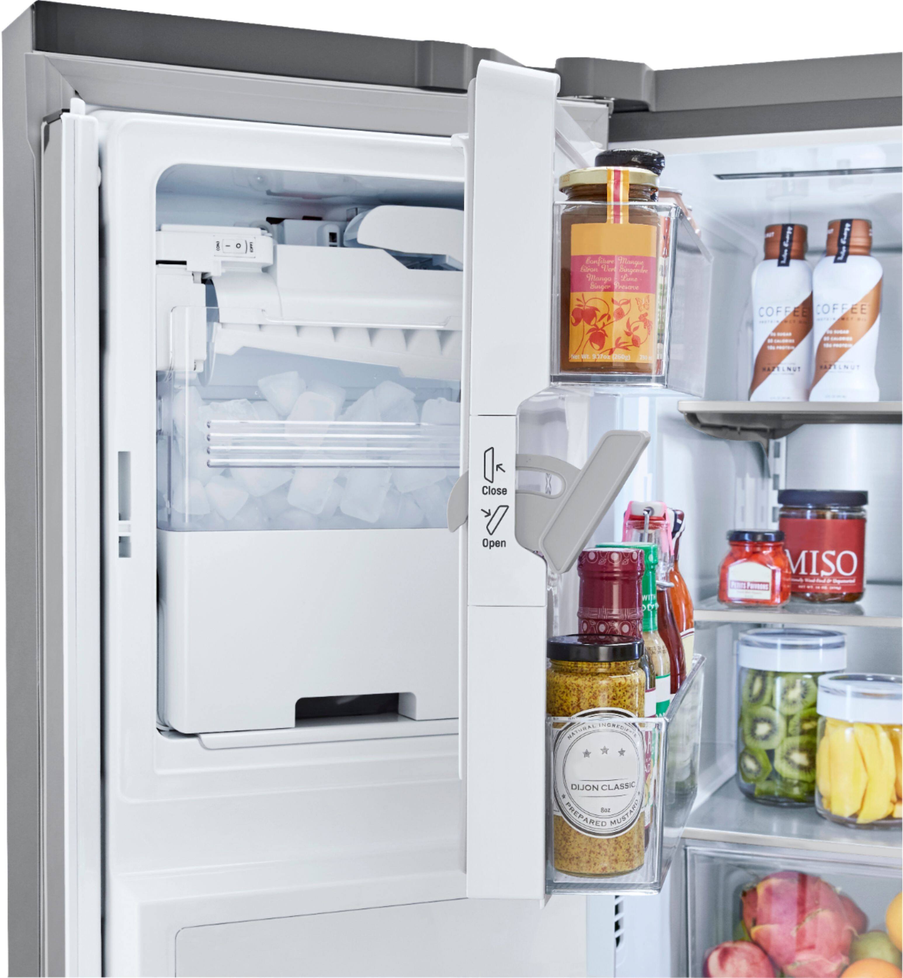 Alt View 39. LG - 23.5 Cu. Ft. French Door-in-Door Counter-Depth Smart Refrigerator with Craft Ice - Stainless Steel.