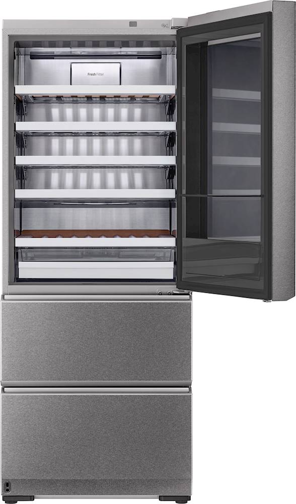 lg fridge with wine cooler