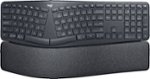 Logitech - ERGO K860 Ergonomic Full-size Wireless Keyboard for Windows and Mac with Palm Rest - Black