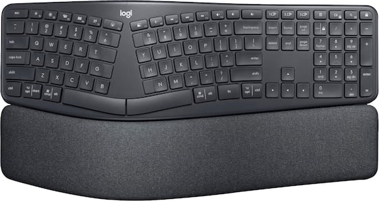 Logitech ERGO K860 Ergonomic Full-size Wireless Keyboard for