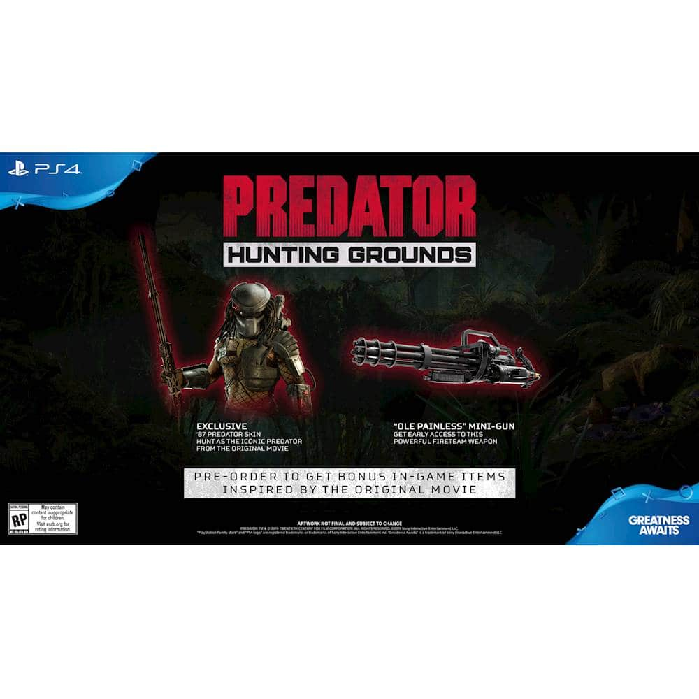 jogo ps4 predator hunting grounds sony - C&A