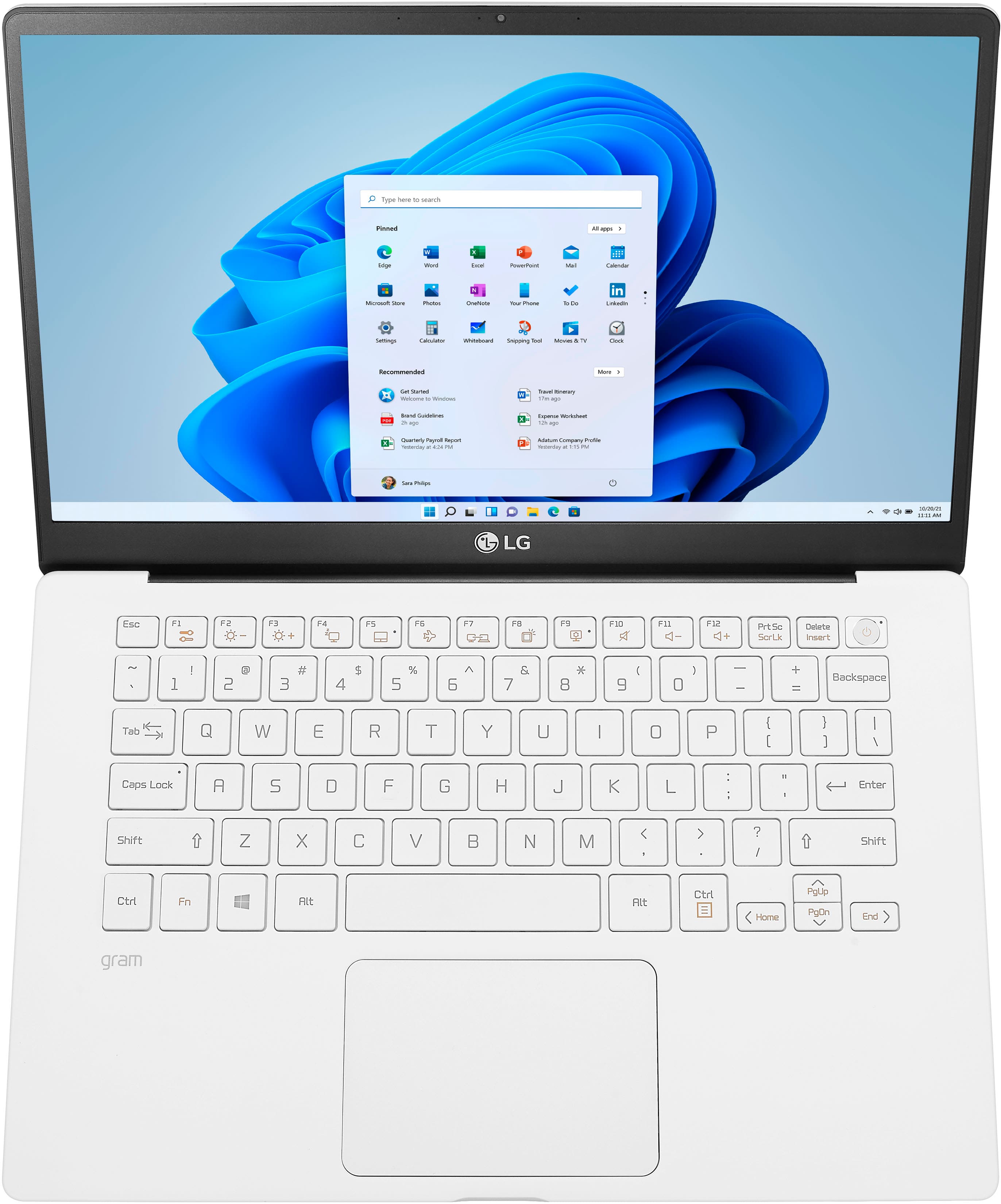 Alt View 7. LG - Gram 14" Laptop - Intel Core i5 - 8GB Memory - 256GB SSD.