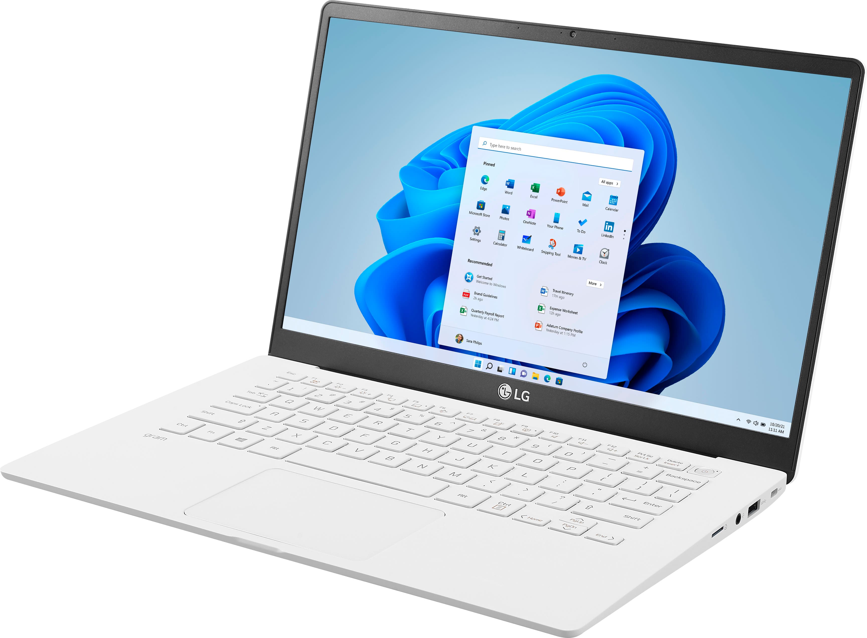 Left. LG - Gram 14" Laptop - Intel Core i5 - 8GB Memory - 256GB SSD.