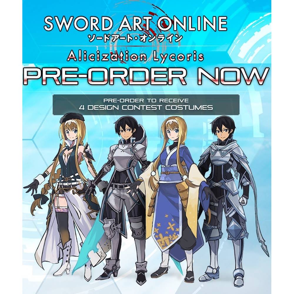 sword art online alicization lycoris ps4 digital pre order