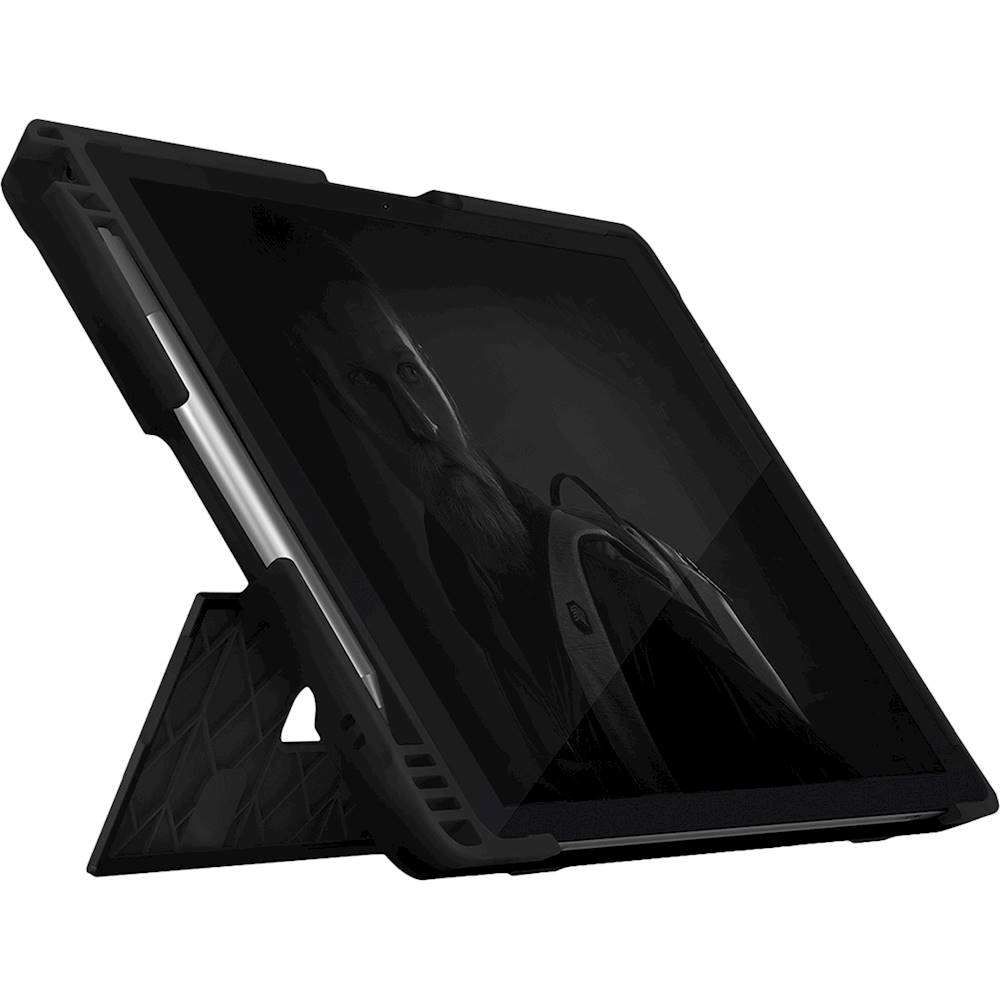 Angle View: SaharaCase - Protection Hand Strap Series Case for Microsoft Surface Pro X 2021 - Black