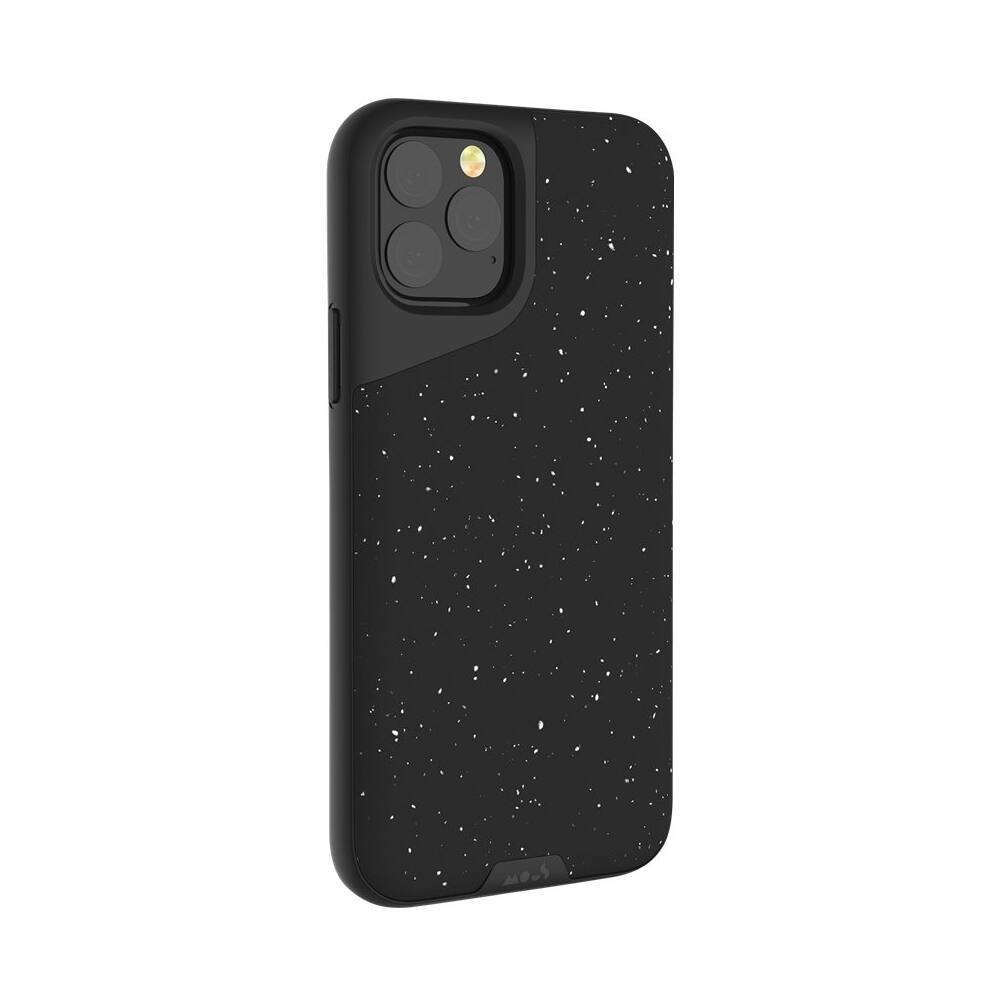 Angle. Mous - Contour Case for Apple® iPhone® 11 Pro Max - Speckled Leather.