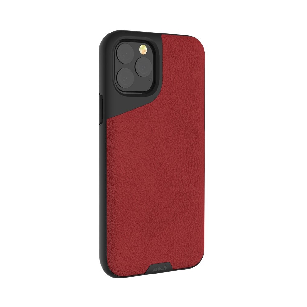 Mous Contour Case For Apple Iphone 11 Pro Max Red Leather bcw Best Buy