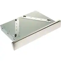 GE - Accessory Storage Drawer for Select Advantium Wall Ovens - Stainless Steel - Angle_Zoom
