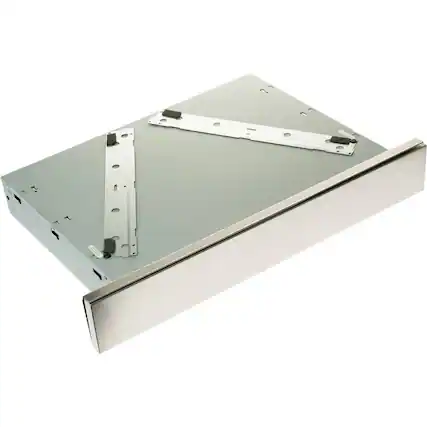 Angle. GE - Accessory Storage Drawer for Select Advantium Wall Ovens - Stainless Steel.