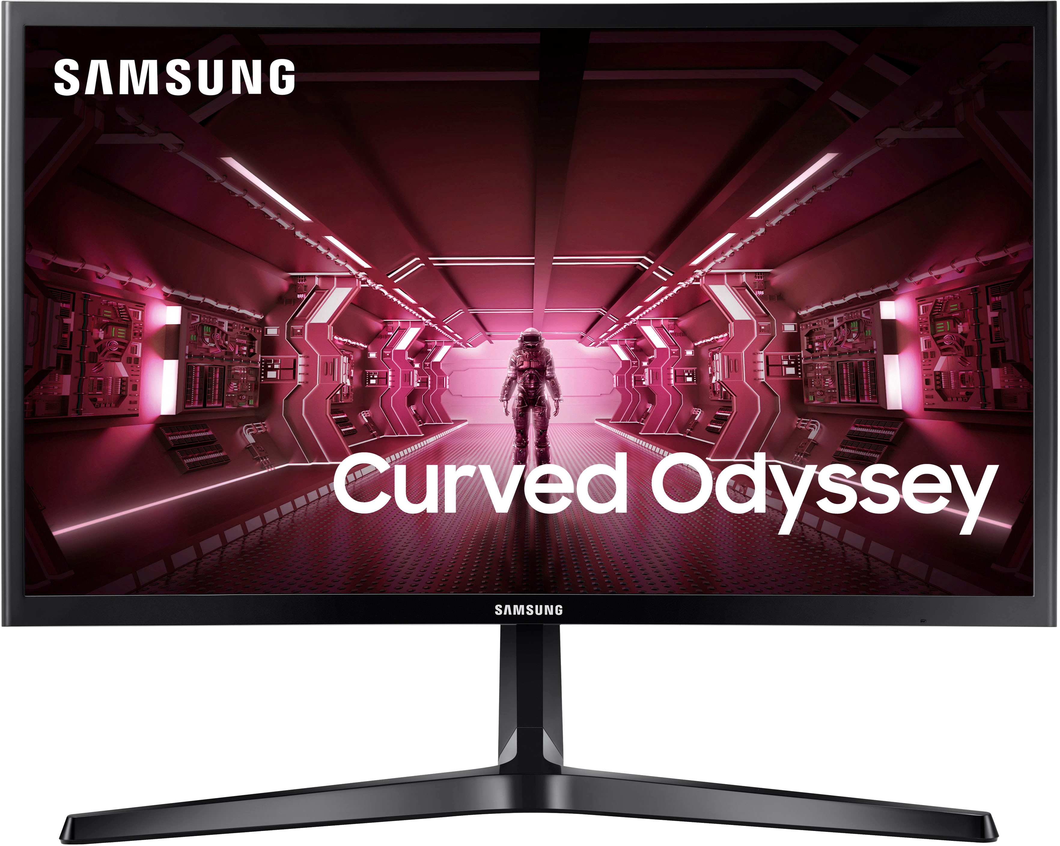 Samsung - Monitor Odyssey Gaming CRG5 Series 24 LED Curvo FHD FreeSync - Negro