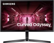 Front Zoom. Samsung - Odyssey Gaming CRG5 Series 24” LED Curved FHD FreeSync monitor - Black.