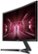 Alt View Zoom 15. Samsung - Odyssey Gaming CRG5 Series 24” LED Curved FHD FreeSync monitor - Black.