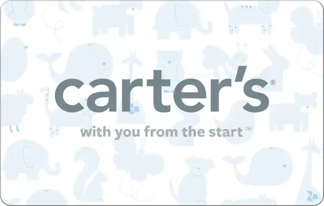 Front. Carter's - $25 Gift Card.